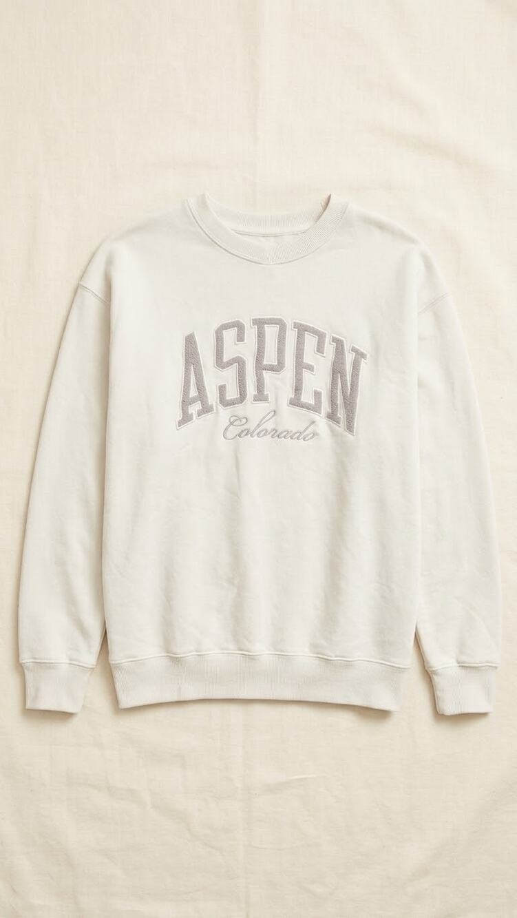 Hollister Men's Pullover Crewneck Sweater M Aspen Colorado Embroidered